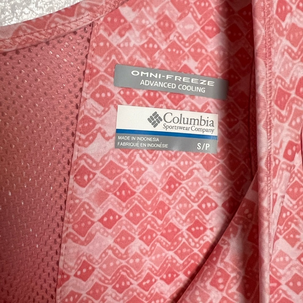 Columbia Pink Printed Omni Freeze UPF 50 Sleeveless Dress Small - Picture 4 of 8